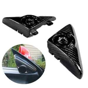 Real Carbon A Pillar Speaker Tweeter Cover Replace for Ferrari 360 Spider Modena - Picture 1 of 5
