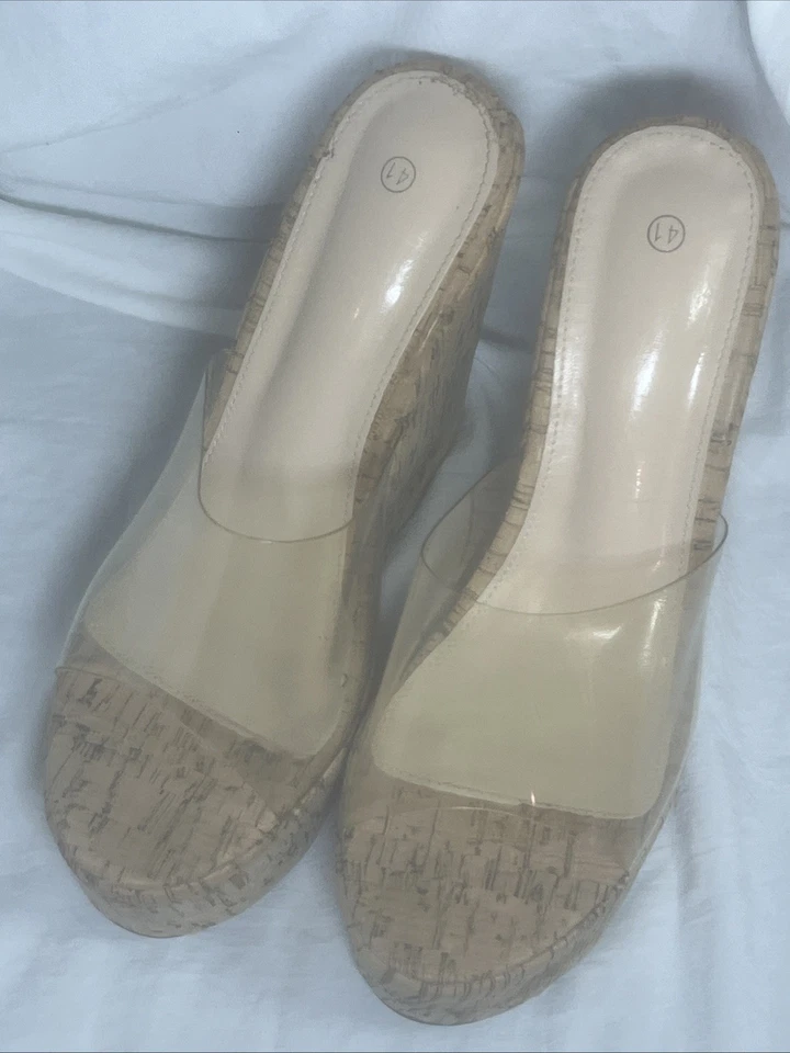 Sandálias anabela femininas tamanho 41 - Imagem 1 de 4