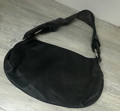 Banana Republic Genuine Leather Hobo Shoulder Bag Black - Medium - Image 1 of 4