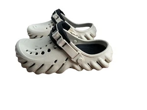Crocs Echo Clogs Bone Unisex Women’s Size 6 Men Size 4 Shoes Comfort Slip On - Picture 1 of 9