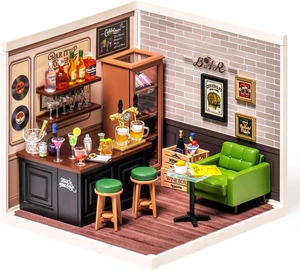 Casa Delle Bambole Con LED, Case in Miniatura Da Costruire per Adulti E Bambini, - Foto 1 di 12