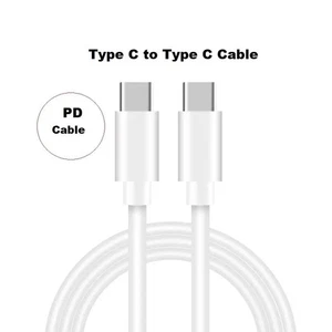Type C Fast Charging Cord 3 ft For iPhone 17 16 Pro Max 60W USB C to USB C Cable - Picture 1 of 17