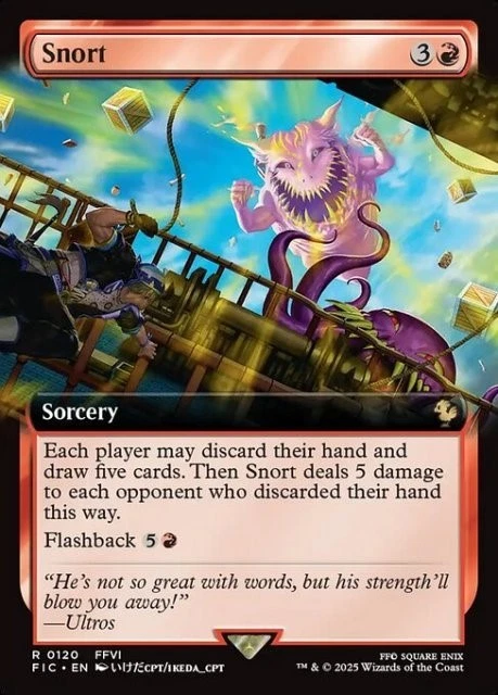 MTG - (Extended Art) SNORT - Final Fantasy Com (R) - Image 1 of 1