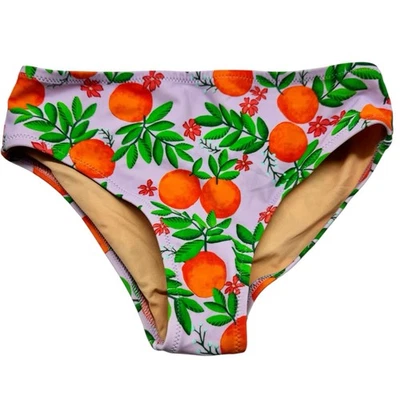 J. Pantalones cortos de bikini Crewcuts naranja estampado floral niñas talla 8 nuevos sin etiquetas Foto 1 de 4