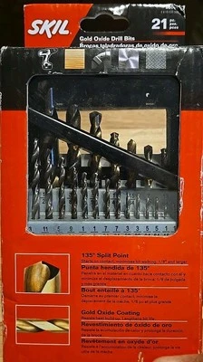 21 Piece Skil Gold Oxide Drill Bit Set - Image 1 of 4
