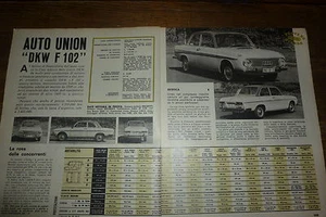 # PROVE SU STRADA AUTO UNION DKW F 102- 1964 - Foto 1 di 1