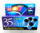 Rite Aid 35mm Color Print Film 4 Rolls 96 Exposures  ISO 400 NOS Expired 2009