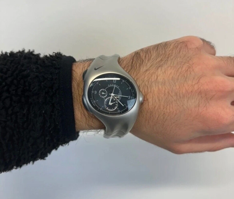 Nuevo Nike Triax 2001 crono blindado acero inoxidable muy raro auténtico Foto 1 de 4