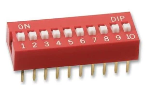 DIP Switch, 10-Pole, SPST-NO - MULTICOMP - Picture 1 of 1
