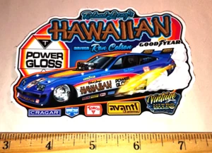 Calcomanía adhesiva Roland Leong Power Gloss HAWAIANO Monza coche divertido NHRA arrastre carreras - Imagen 1 de 1
