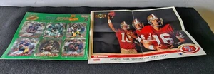 Action Packed Coastars 1994 Sealed Dan Marino + Upper Deck Joe Montana Poster - Picture 1 of 4