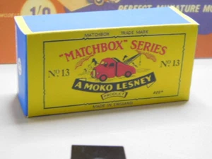 Matchbox Lesney No13 Thames Wreck Truck EMPTY REPRO Box only NO TRUCK - Foto 1 di 3