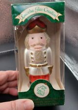 Lauscha Glas Creations Christmas Ornament Nutcracker Red & White Germany In Box