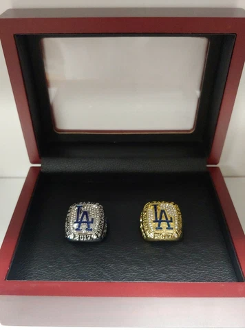 Clayton Kershaw - 2017 Los Angeles Dodgers Gold and Silver Color 2 Ring Set Cover