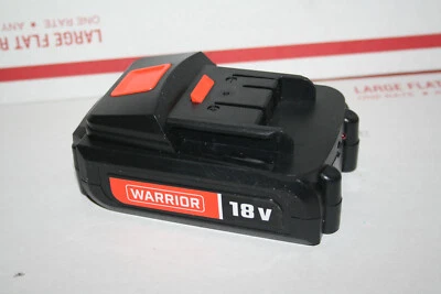 NEW Warrior 18V Lithium Battery Pack 1.3 Ah With LED Status Indicator BIG PLUG