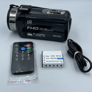 Digital Video Camera Camcorder Full HD 1080p, SD HC , TFT LCD - Picture 1 of 8