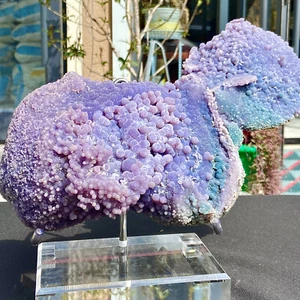 9.81LB Natural Top Grade Grape Agate Jade Marrow Crystal Mineral Sample Collecti - Picture 1 of 15