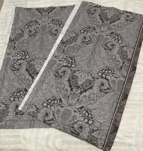 Royal Tradition Floral Paisly Quiled King Pillow Shams Cover 23 x 40 ich Brown - Picture 1 of 12