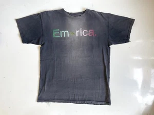 Vintage Emerica Footwear Faded Black Mens Medium M T-shirt Skateboarding Y2K 00s - Picture 1 of 12
