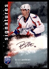 2007-08 UPPER DECK BE A PLAYER SIGNATURES BRIAN POTHIER AUTO WASHINGTON CAPITALS
