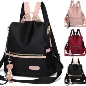 2 in 1 Rucksack Tasche Damen Schultertasche Umhängetasche Handtaschen Backpack - Bild 1 von 15