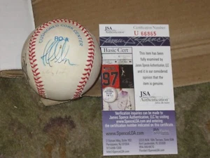 Andy Pettite David Cone and Others Autographed Baseball JSA Certified  - Picture 1 of 12