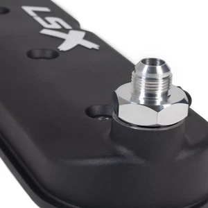Billet -10AN Catch Can PCV Oil Cap Adapter Fitting For Holley LS Valve Covers - Picture 1 of 4