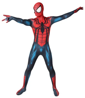 Scarlet Spiderman Costume Ben Reilly Spider-Man Cosplay Halloween Zentai Suit - Image 1 of 4