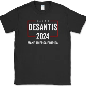 DESANTIS 2024 Make America Florida T-Shirt Funny Political USA Election Tee - Picture 1 of 10