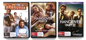 The Hangover Parts I, II, & III DVDs, All Region 4 - Picture 1 of 2