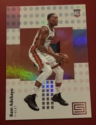 2017-18 Panini Status #132 BAM ADEBAYO Rookie Miami Heat Dinged Corner  - Image 1 of 2