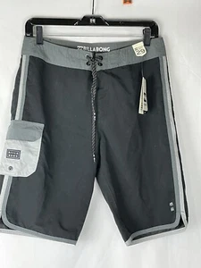 Billabong Board Shorts Mens 29 Waist Black Gray Quick Dry Active Surf Originals - Picture 1 of 9