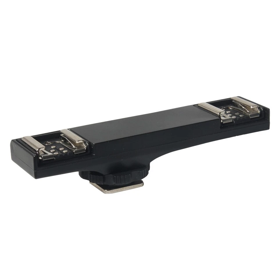 Advanced Sturdy Dual Hot Shoe Bracket for Digital SLR 7DII,70D,5DR,5DRS,5DIII,6D - Image 1 of 4