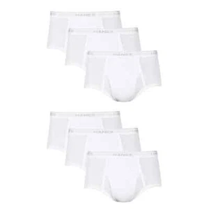 Hanes Men's Value Pack Briefs 6 Pack Size S White - Picture 1 of 4