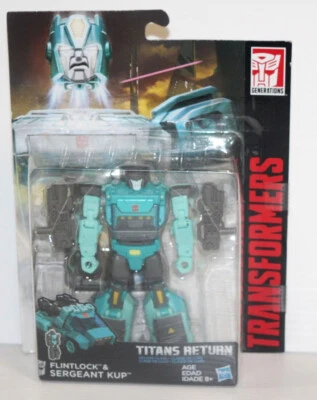 Transformers Generations Titans Return Deluxe Class Flinklock & Sergeant Kup - Image 1 of 4