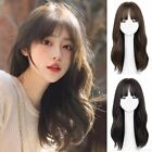 Curly Hair Long Wave Wig Fake Hair Synthetic Wigs Women Wig with Bangs