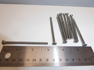 8-32 x 3" Oval Head Phillips Machine Screw SS 18-8 VINTAGE USA Made Qty 10 - Picture 1 of 3