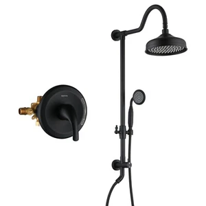CASAINC 8 Zoll 2-Funktion Aufputz Rohr Duschsystem mit Duschventil - Bild 1 von 31