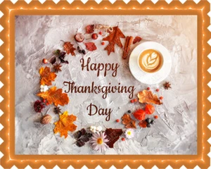 Thanksgiving VI - Edible Cake Topper or Cupcake Topper - Picture 1 of 15