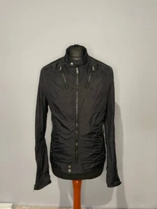 DIESEL Jacket Mens Medium Black Avant Garde Moto Bomber VTG Y2K Full Zip Archive - Picture 1 of 9