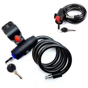 Bicycle Lock Anti Theft Key Locker Durable Bike Cycling Steel Security Hardware - Picture 1 of 9