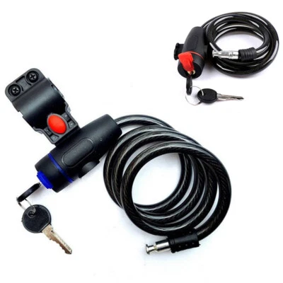 Bicycle Lock Anti Theft Key Locker Durable Bike Cycling Steel Security Hardware - Image 1 of 4
