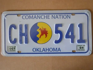 Targa Americana OKLAHOMA CH-541 COMANCHE NATION 31x16 cm -Più basso di EBAY - Imagen 1 de 1