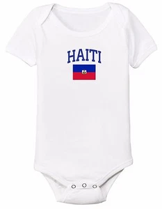 Haiti Bodysuit Soccer Baby Outfit Mameluco Infant Girls Boys T-shirt Kids - Picture 1 of 2