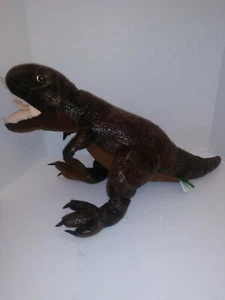 Wild Republic T Rex Dinosaur Plush Brown Stuffed Animal Kids Toy - Picture 1 of 9
