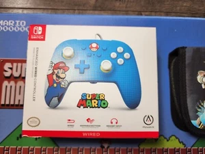 Super Mario kabelgebundener Controller für Nintendo Switch mit Zelda (BOTW) Tragetasche - Bild 1 von 9