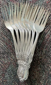 8 - 1847 Rogers Bros. I S Heritage Salad Forks - Picture 1 of 2