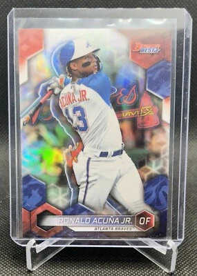 2023 Bowman's Best Ronald Acuna Jr. #18 Refractor Atlanta Braves - Image 1 of 2