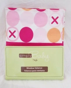 Simply Baby by NOJO Hugs & Kisses Window Valance 60" x 15" NIP - Picture 1 of 10