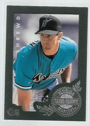 1996 E-XL Kevin Brown #182 Marlins - Image 1 of 1